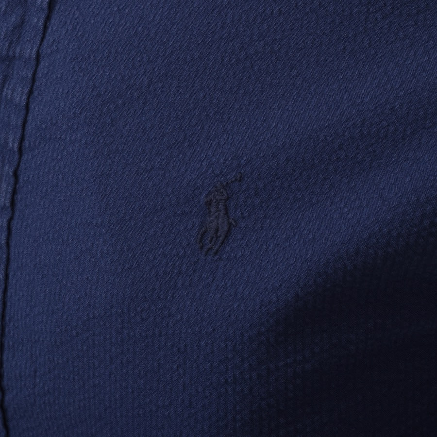 Alternative Image for ProductRalph Lauren Slim Fit Short Sleeve Shirt Navy3